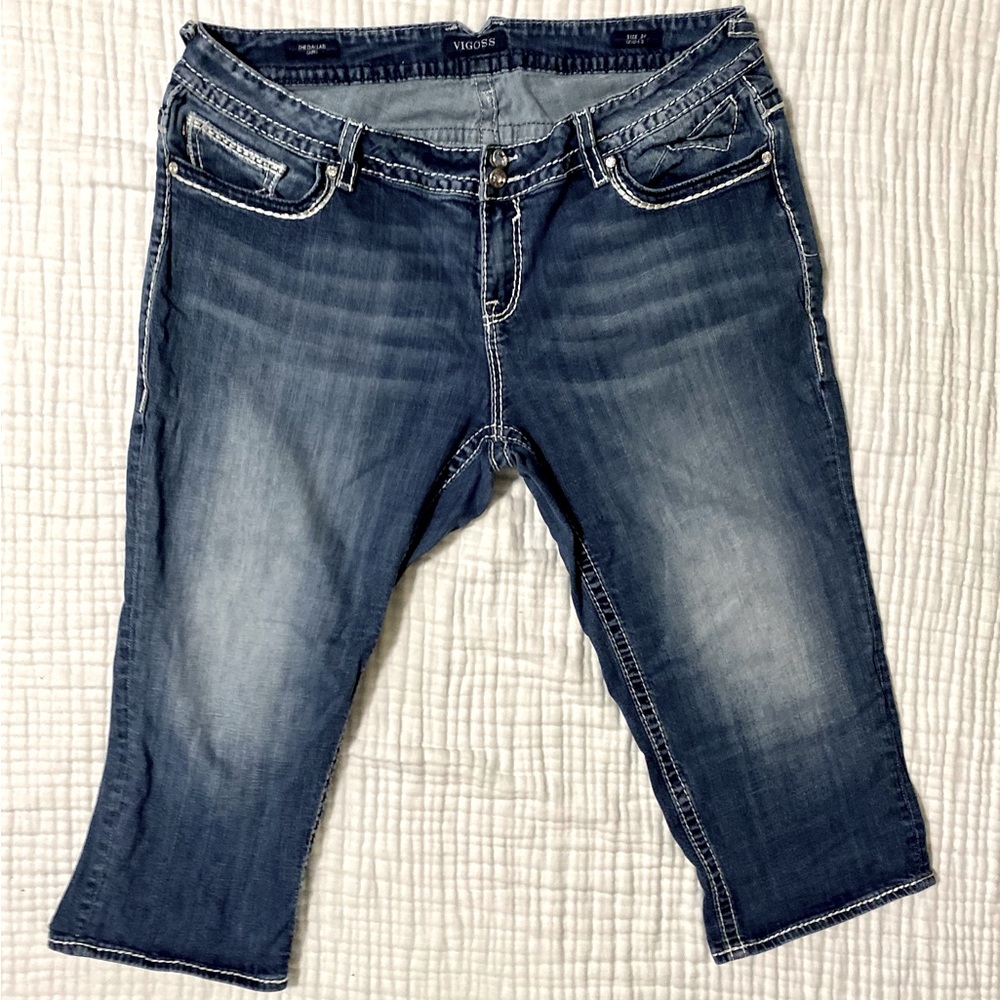 Vigoss The Dallas Capri Women Size 24 with Pocket Bling